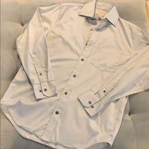 Banana Republic Cotton Ice Gray Small 14 - 14.5